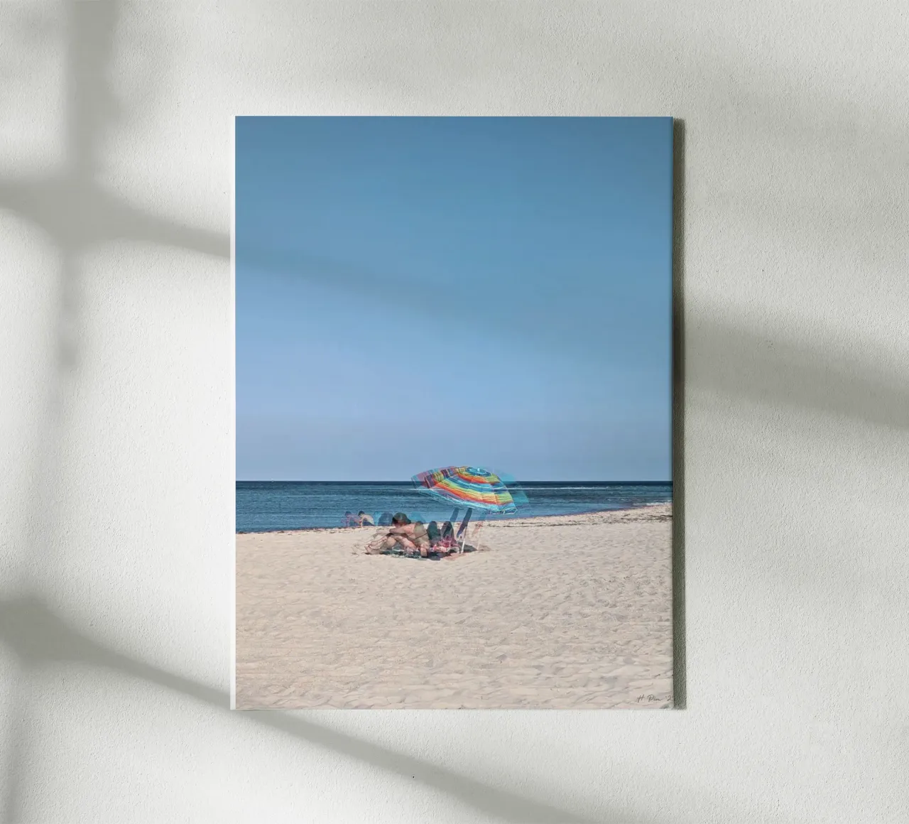 Giornata da sogno in spiaggia sull'isola di Armona tela con Cornice a cassetta da Hecate Pim Designs