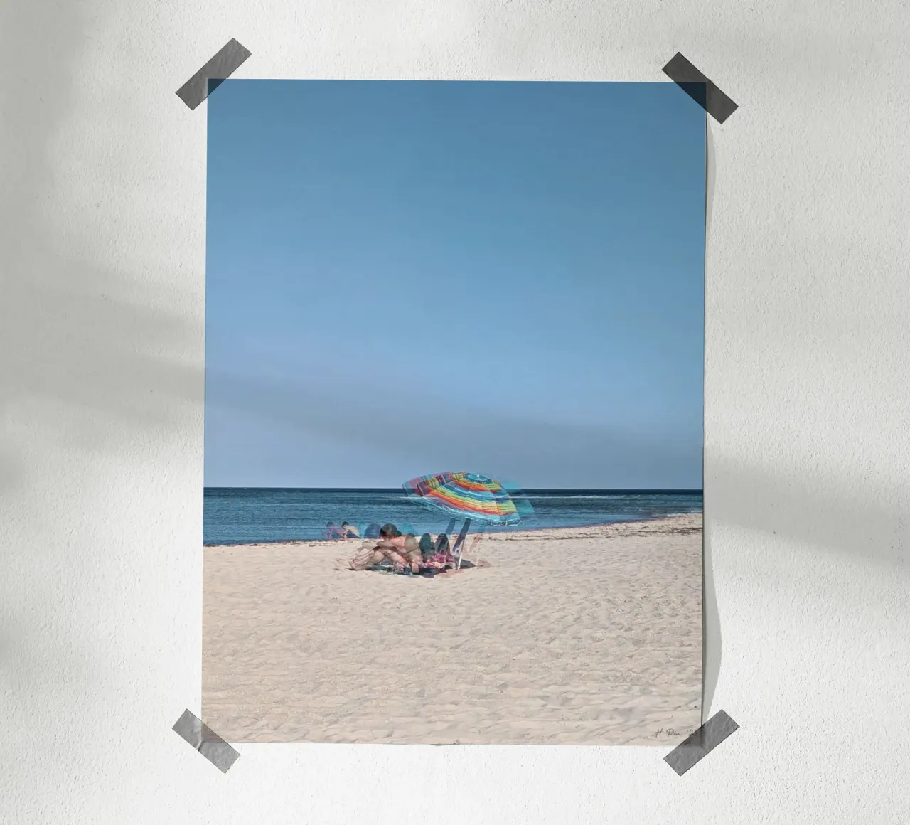 Giornata da sogno in spiaggia sull'isola di Armona carta hahnemühle da Hecate Pim Designs