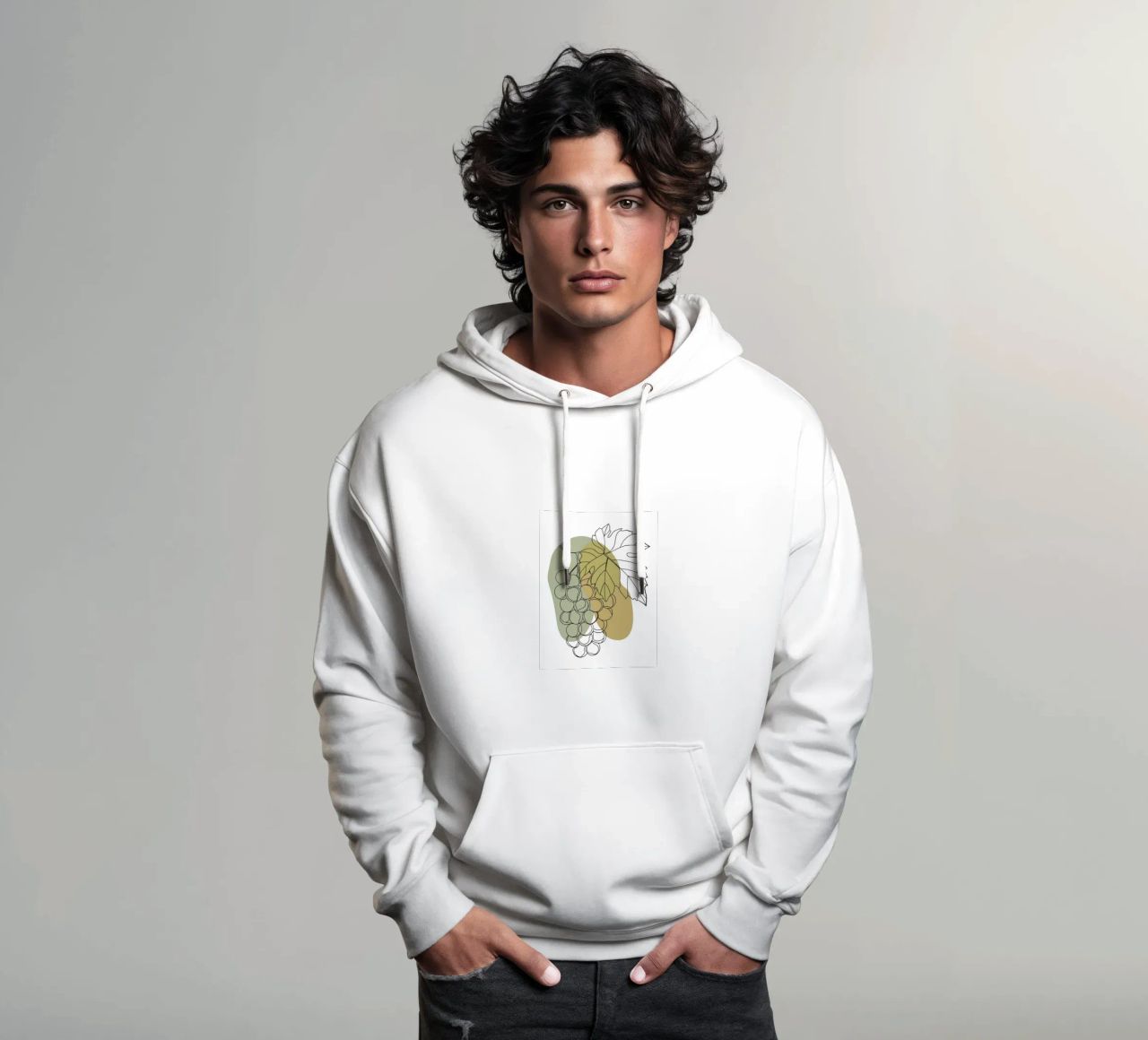 Uva minimalista felpa con cappuccio da RELAXING TOUCH