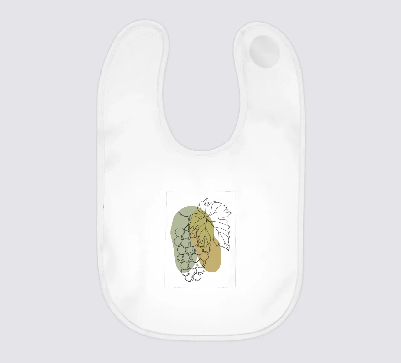 Minimalist Grapes baby bib by RELAXING TOUCH