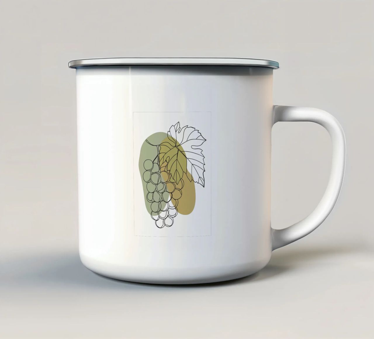 Uva minimalista tazza in smalto da RELAXING TOUCH