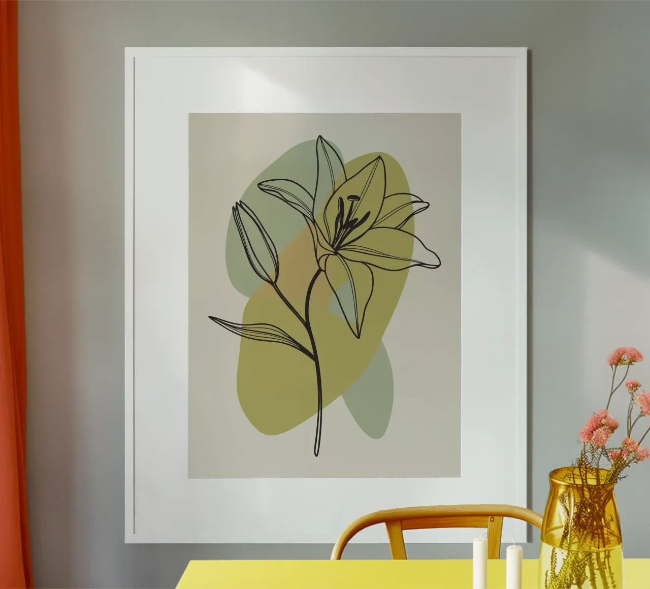Lily Flower poster by RELAXING TOUCH