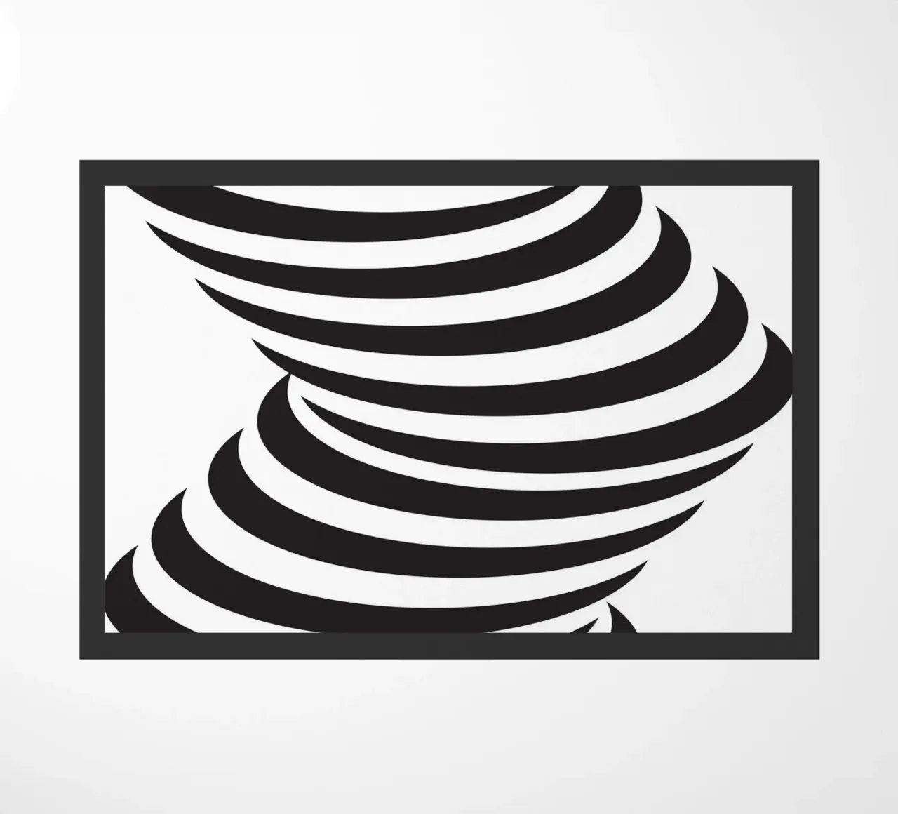 Twist Hypnotic doormat by galihstudio