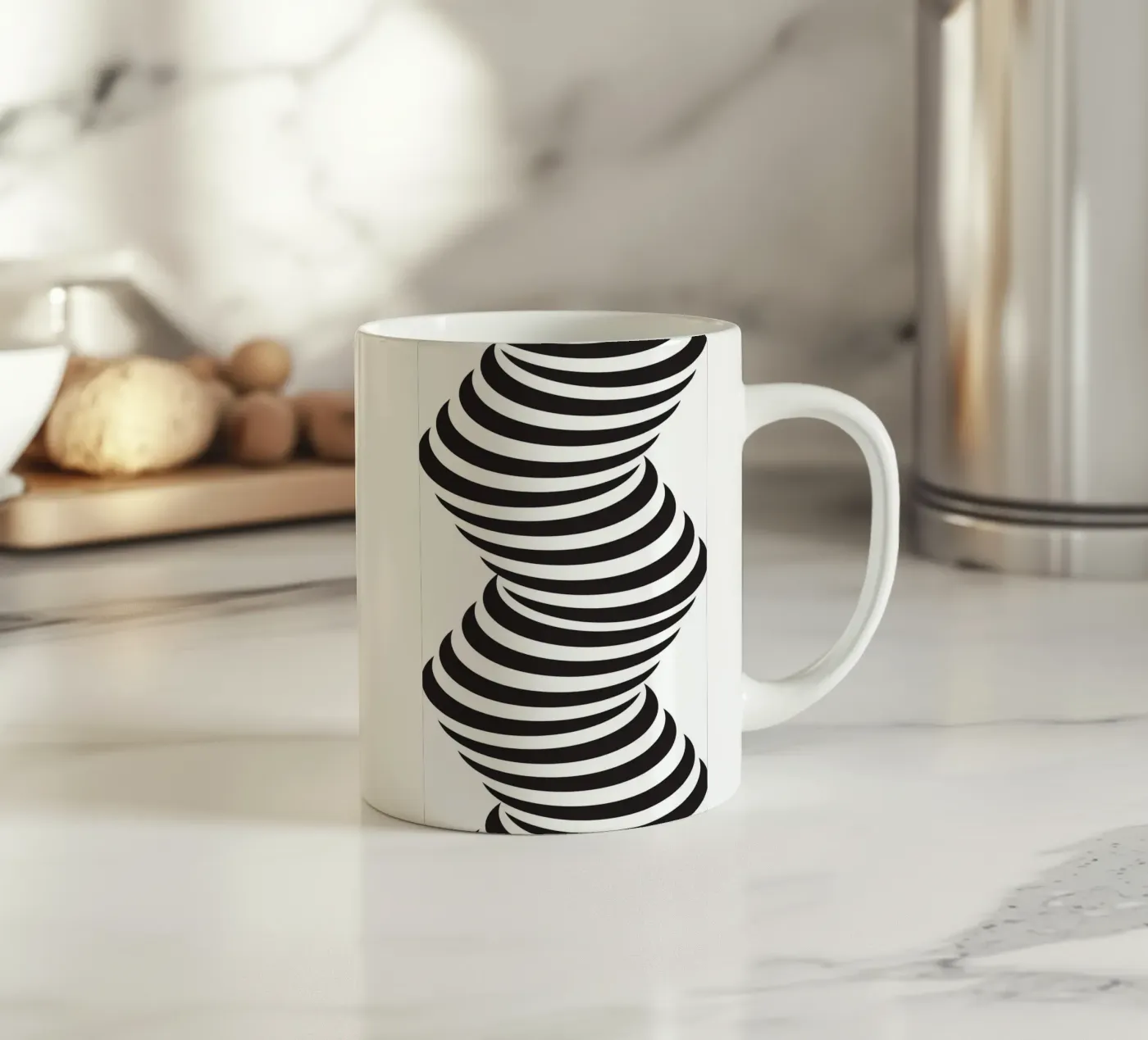 Twist Hypnotic ceramic mug by galihstudio