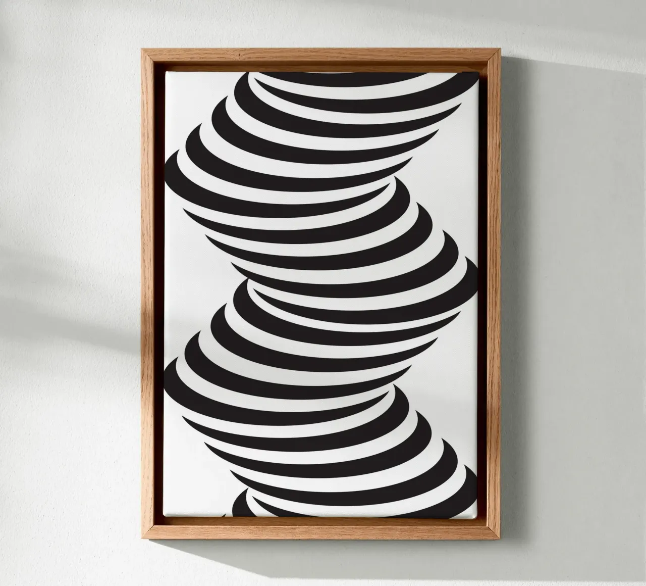 Hypnotische twist canvas met Baklijst van galihstudio