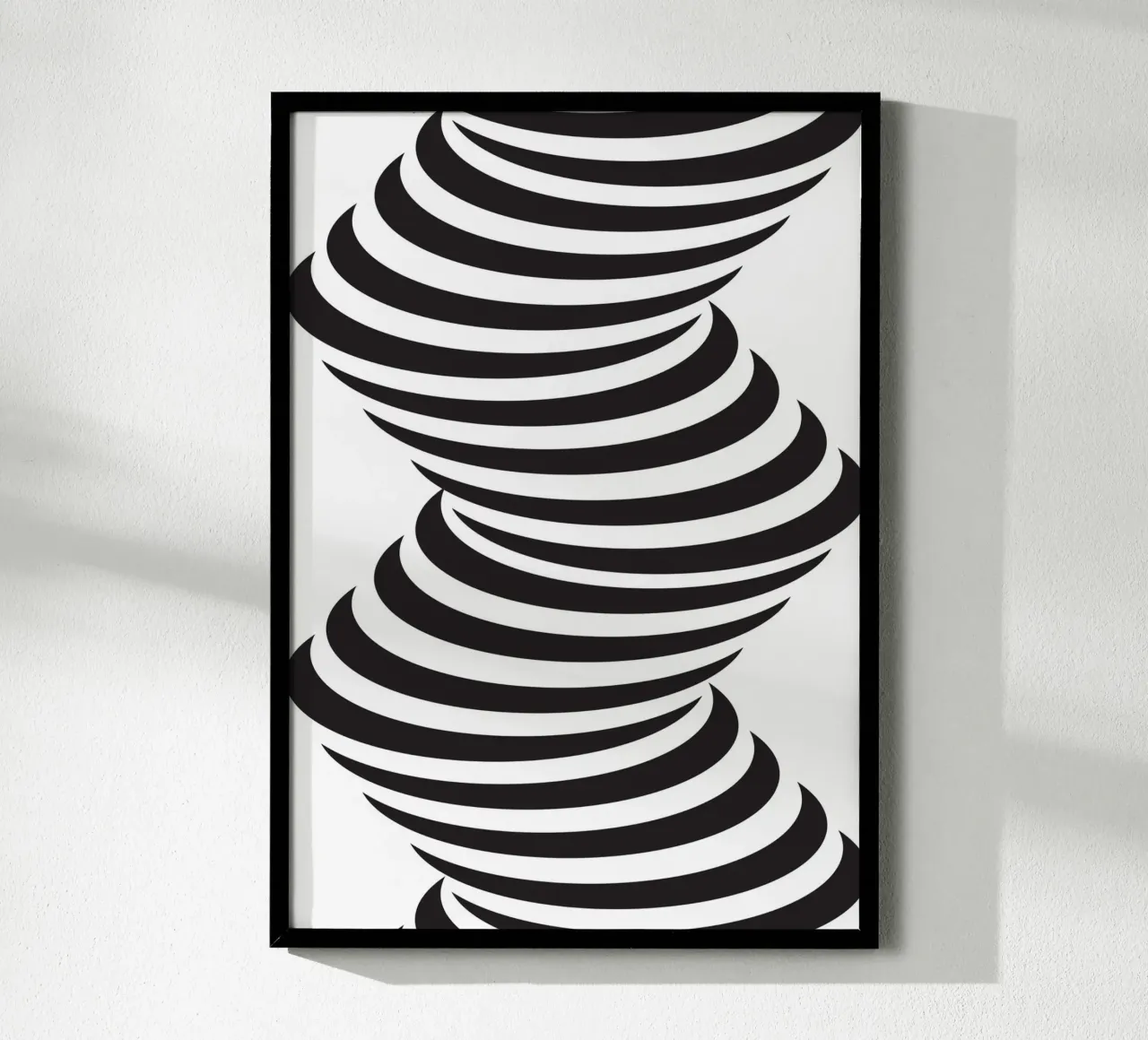 Twist Hypnotic poster avec cadre en bois de galihstudio