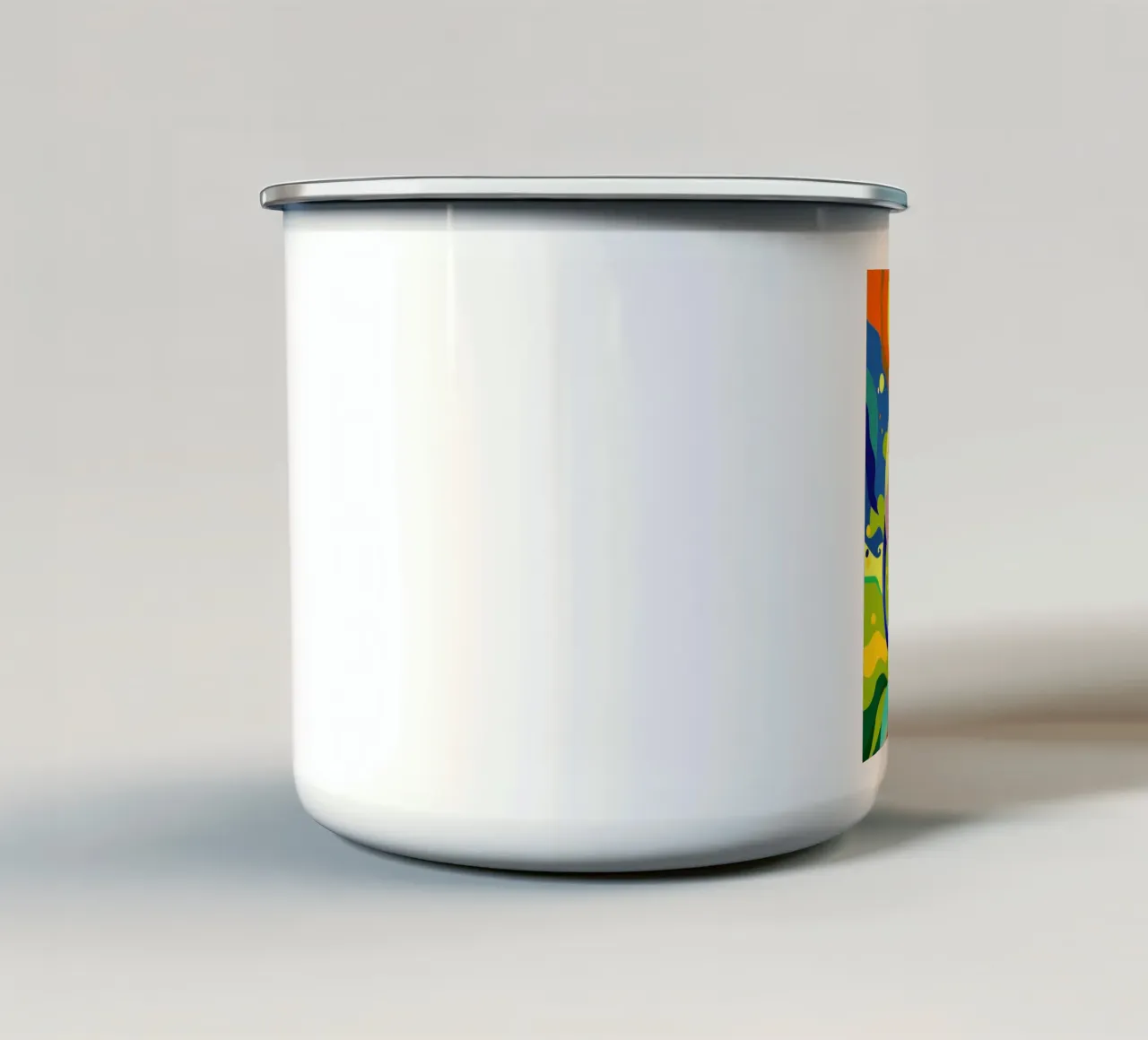 aap schilderkunst emaille mok van zetazone