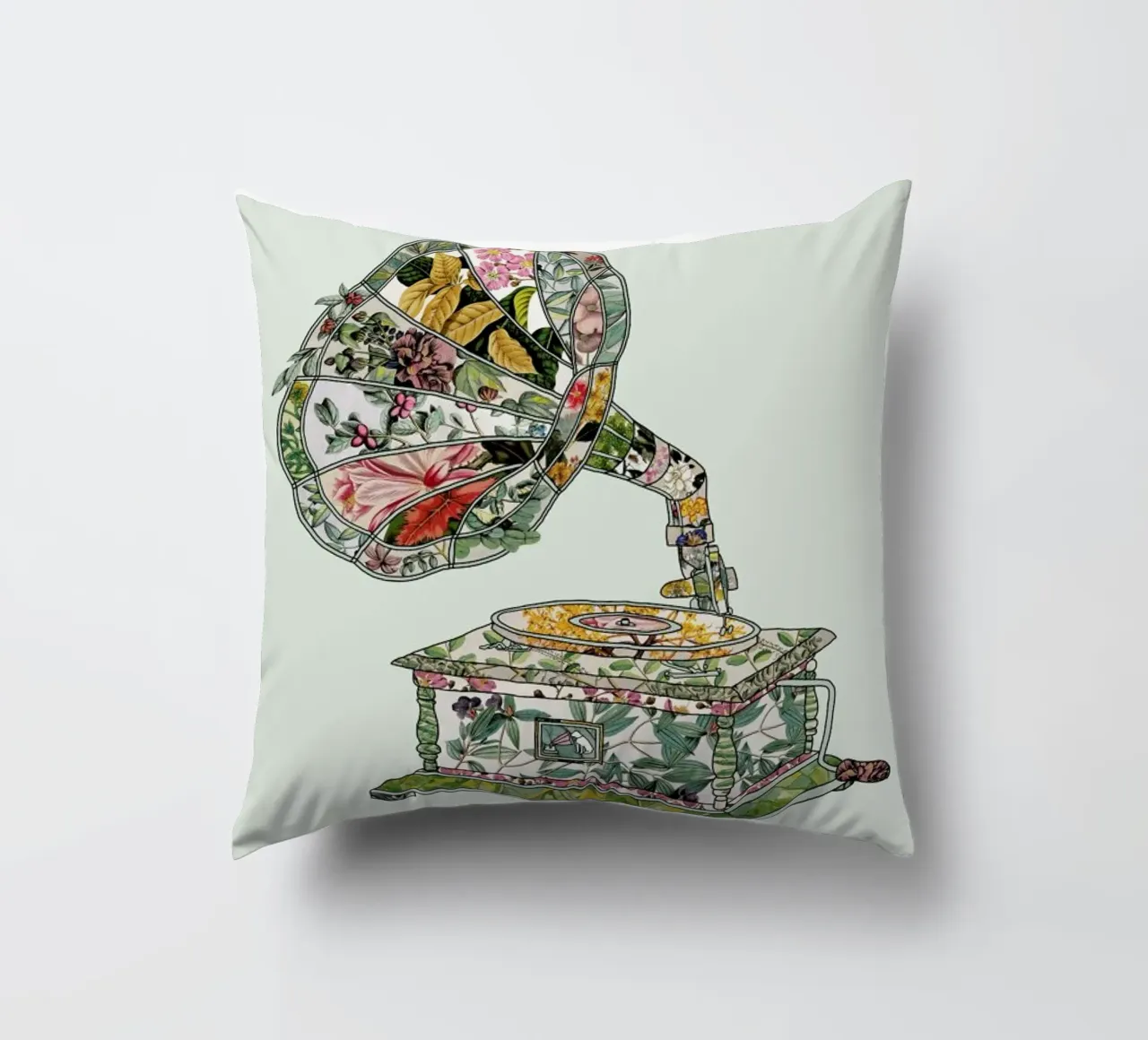 Seeing Sound Vintage Botanical cuscino da Bianca Green