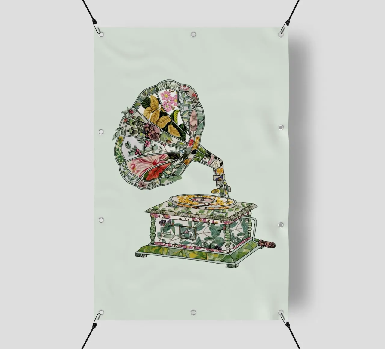 Seeing Sound Vintage Botanical telo in pvc da Bianca Green