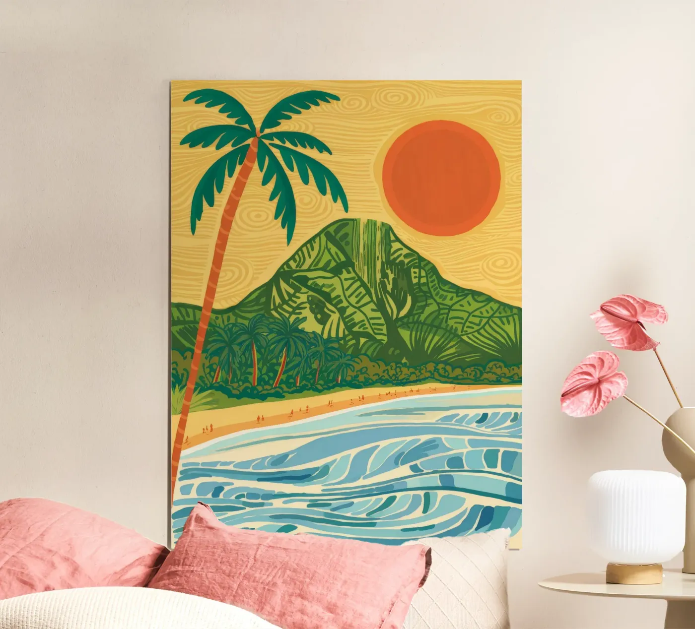 Vulkanstrand Sonne Poster von Haven Mirage