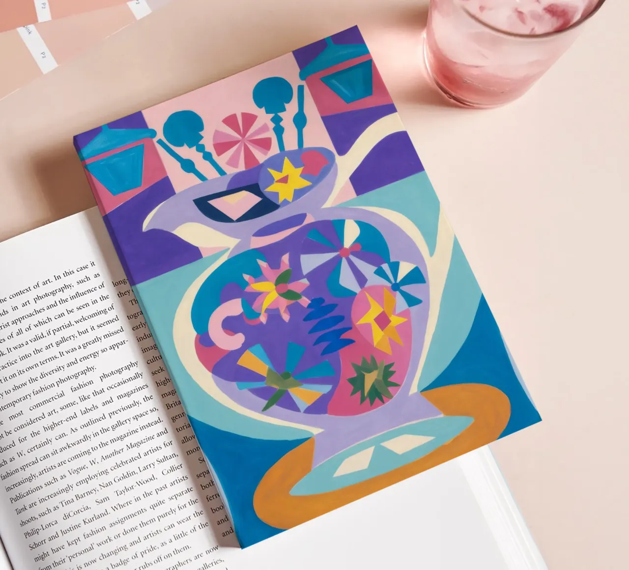 Abstract Teapot Bloom notebook by Haven Mirage