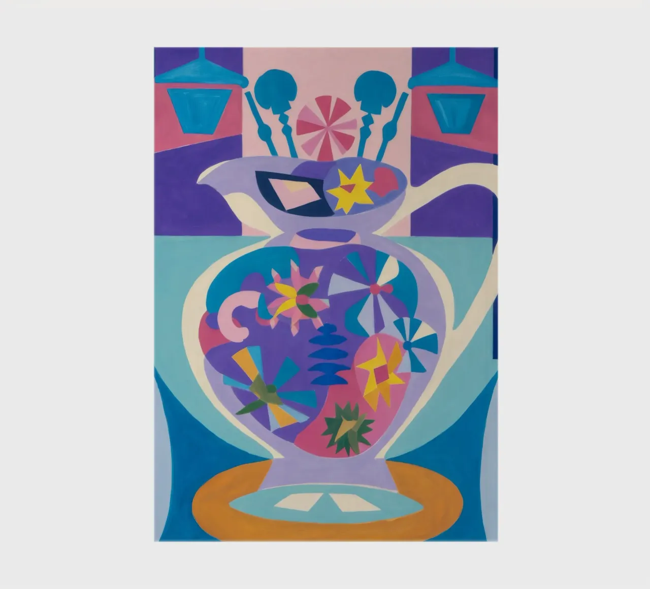 Abstract Teapot Bloom notebook by Haven Mirage