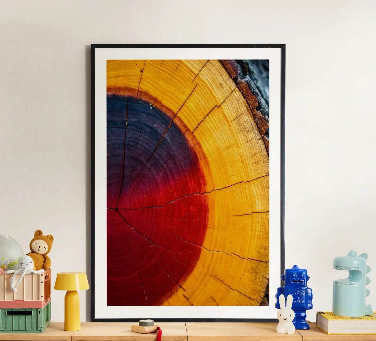 Anello dell'albero poster con telaio in alluminio da zetazone