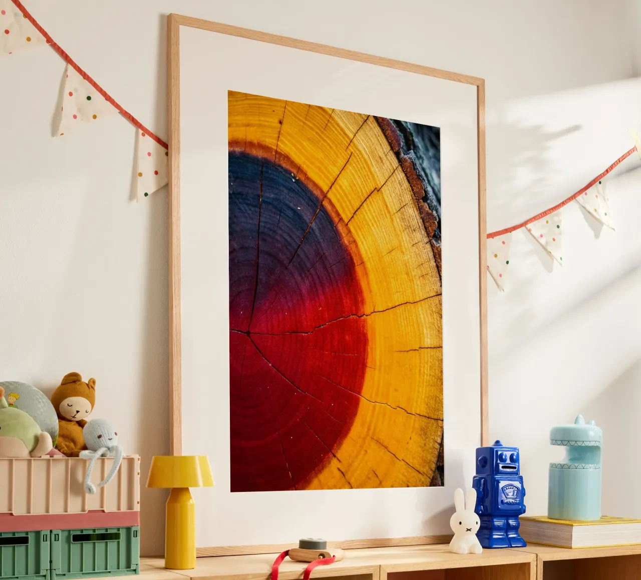Anello dell'albero poster con telaio in alluminio da zetazone