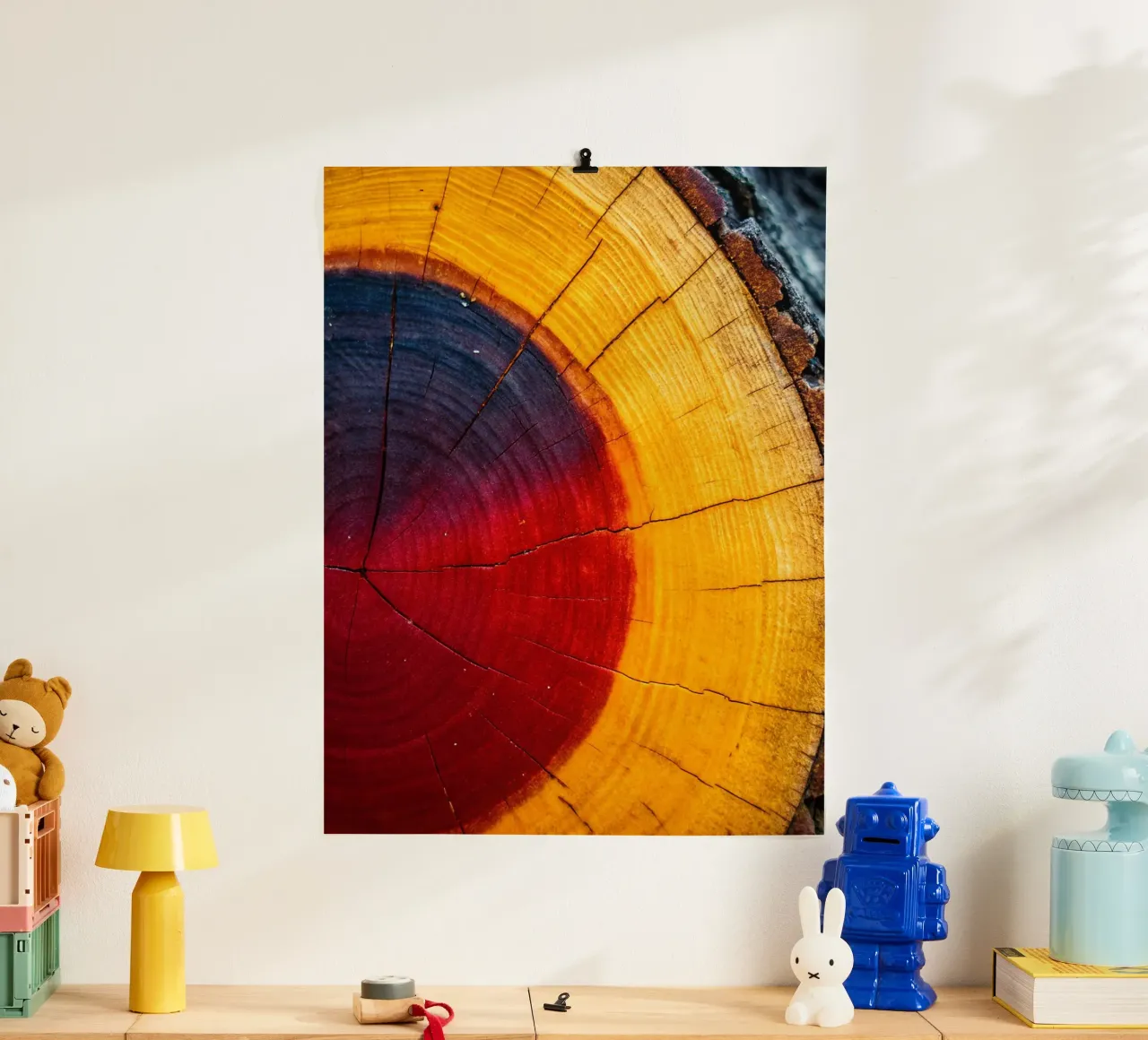 Anello dell'albero poster con telaio in alluminio da zetazone
