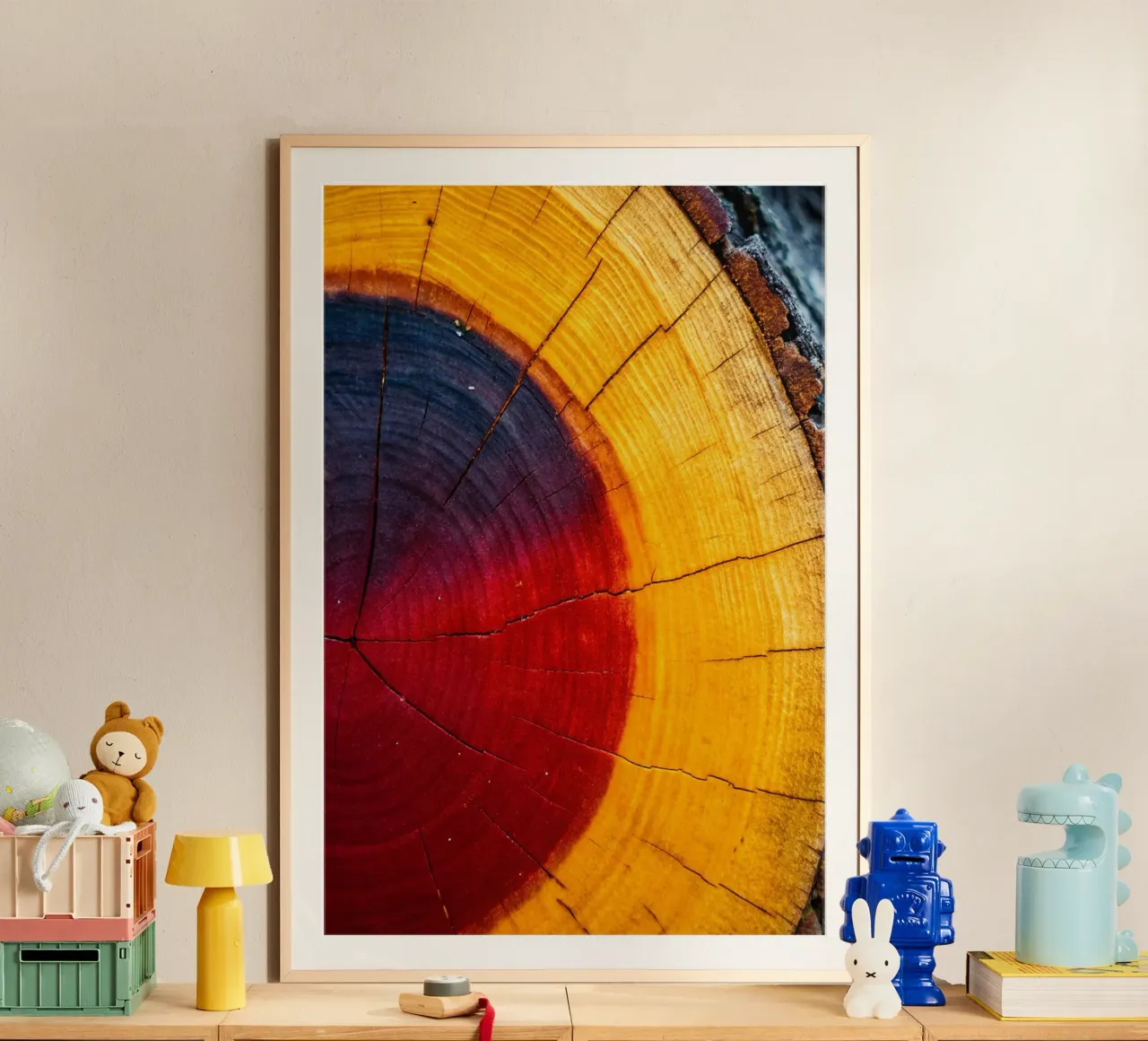 Anello dell'albero poster con telaio in alluminio da zetazone