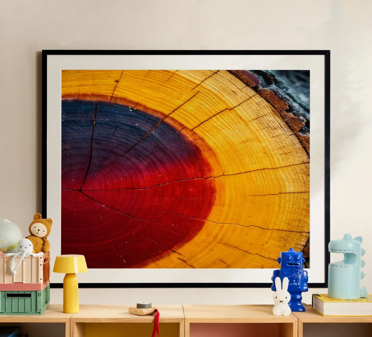 Anello dell'albero poster con telaio in alluminio da zetazone