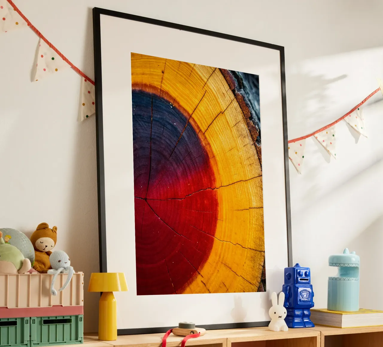 Anello dell'albero poster con telaio in alluminio da zetazone