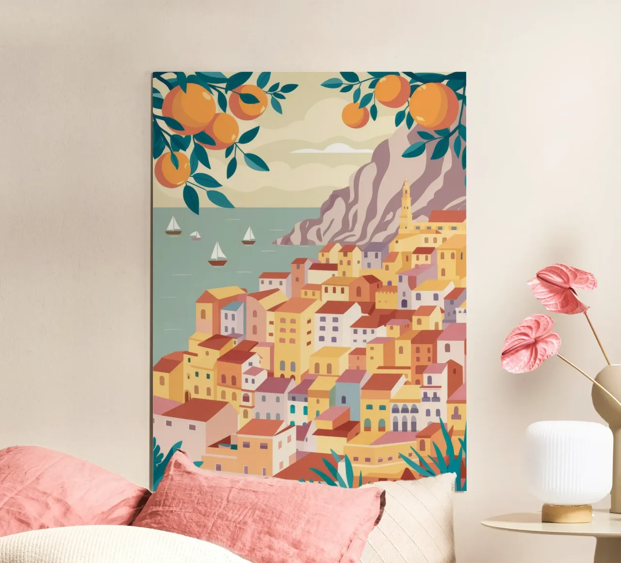 Citrus Hillside Stadt Hahnemühle von Haven Mirage