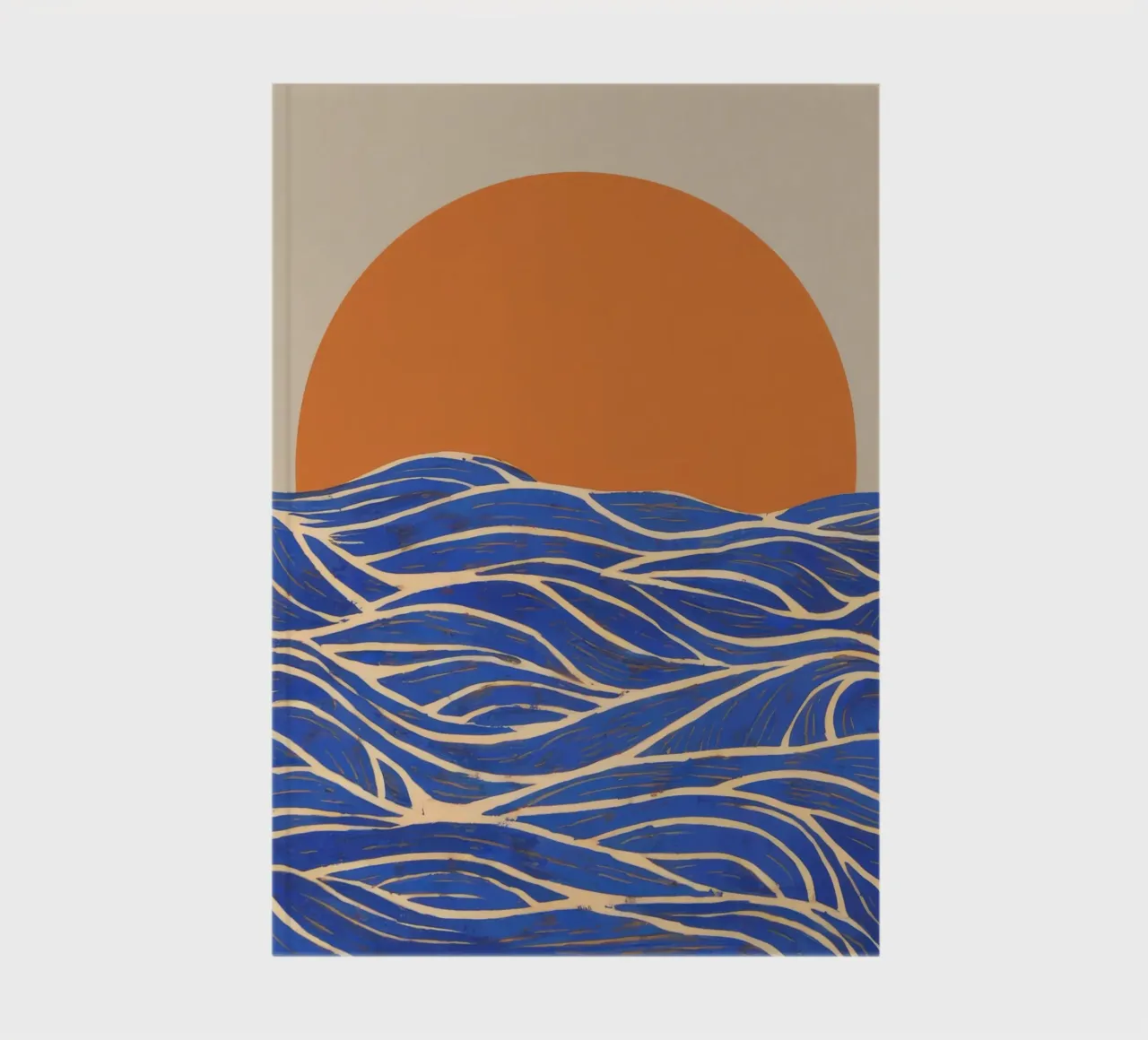 Gilded Wave Symphony notebook by Stone Patina