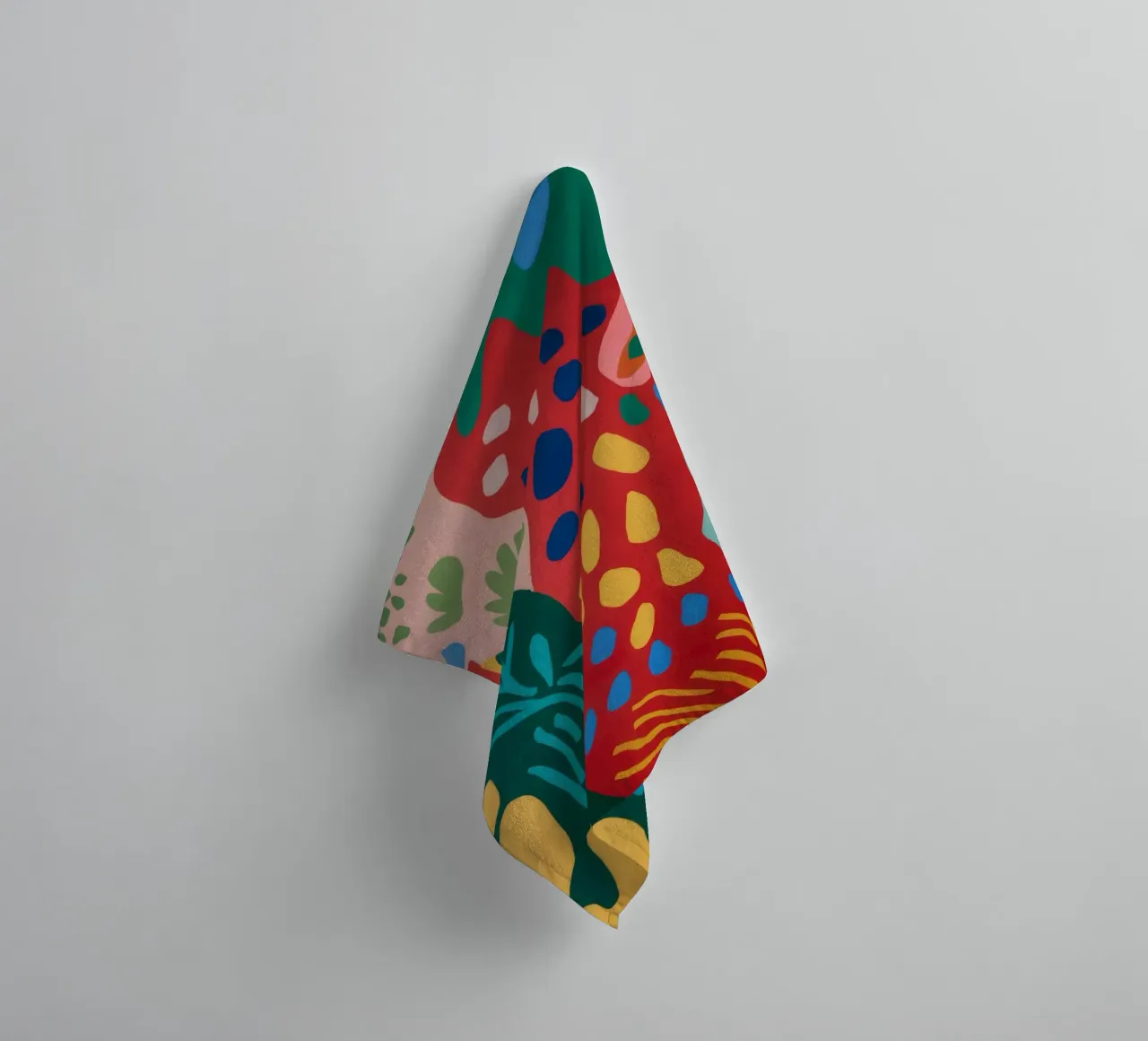 Jungle Pop Abstract badhanddoek van Lumi Eyes