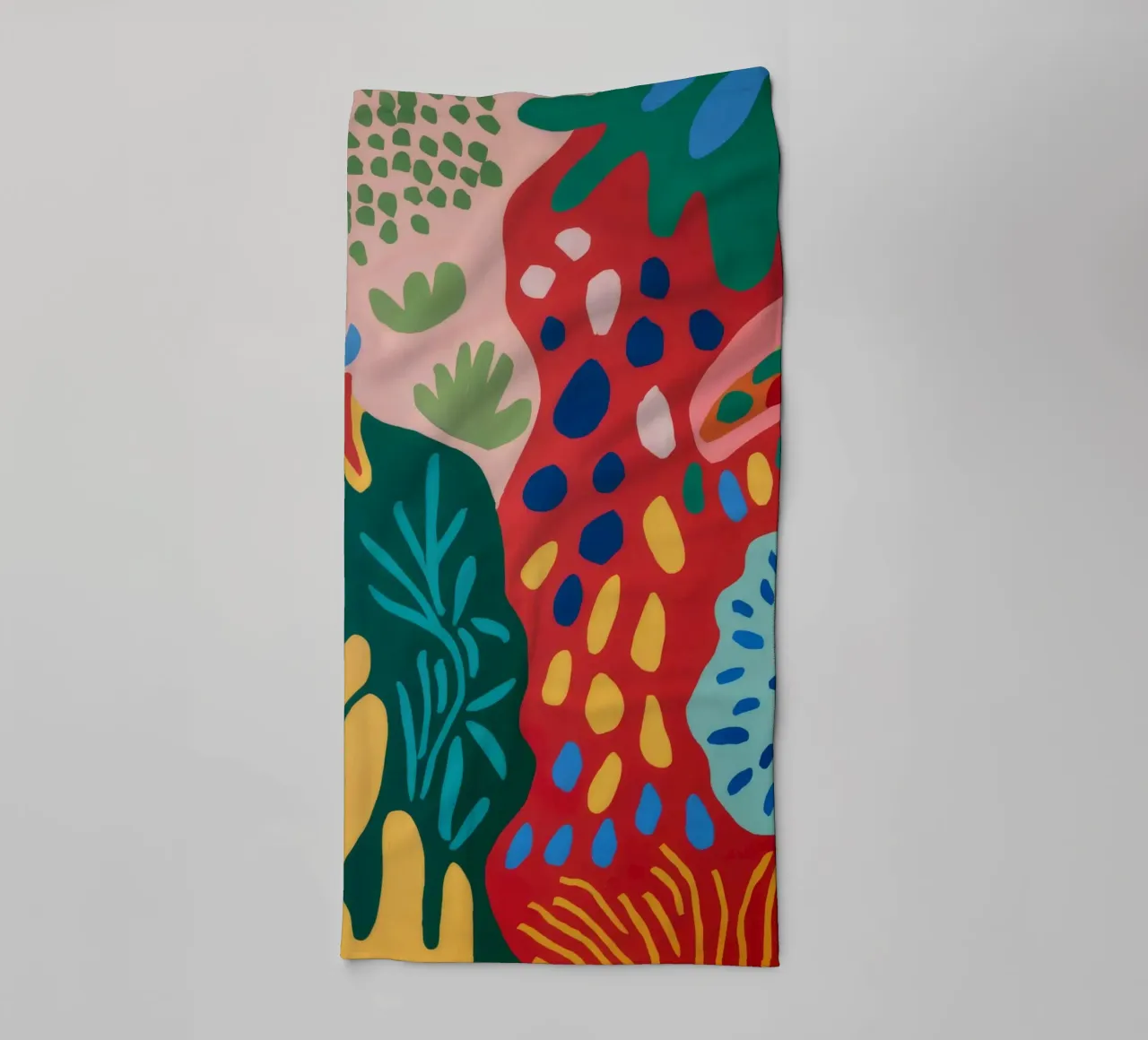 Jungle Pop Abstract badhanddoek van Lumi Eyes