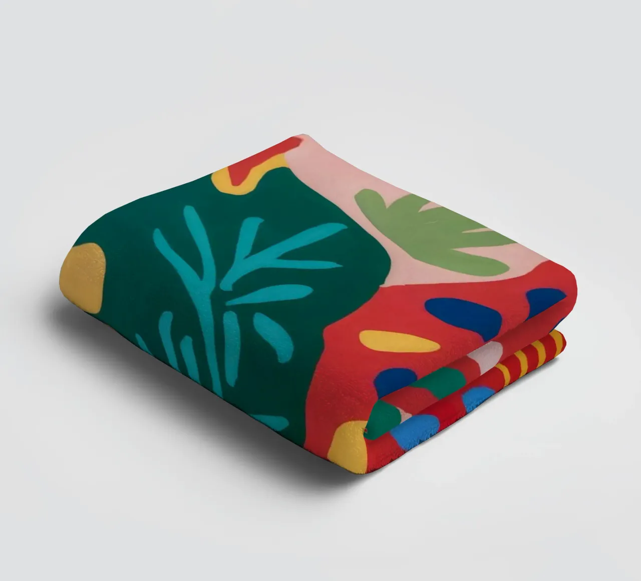 Jungle Pop Abstract badhanddoek van Lumi Eyes