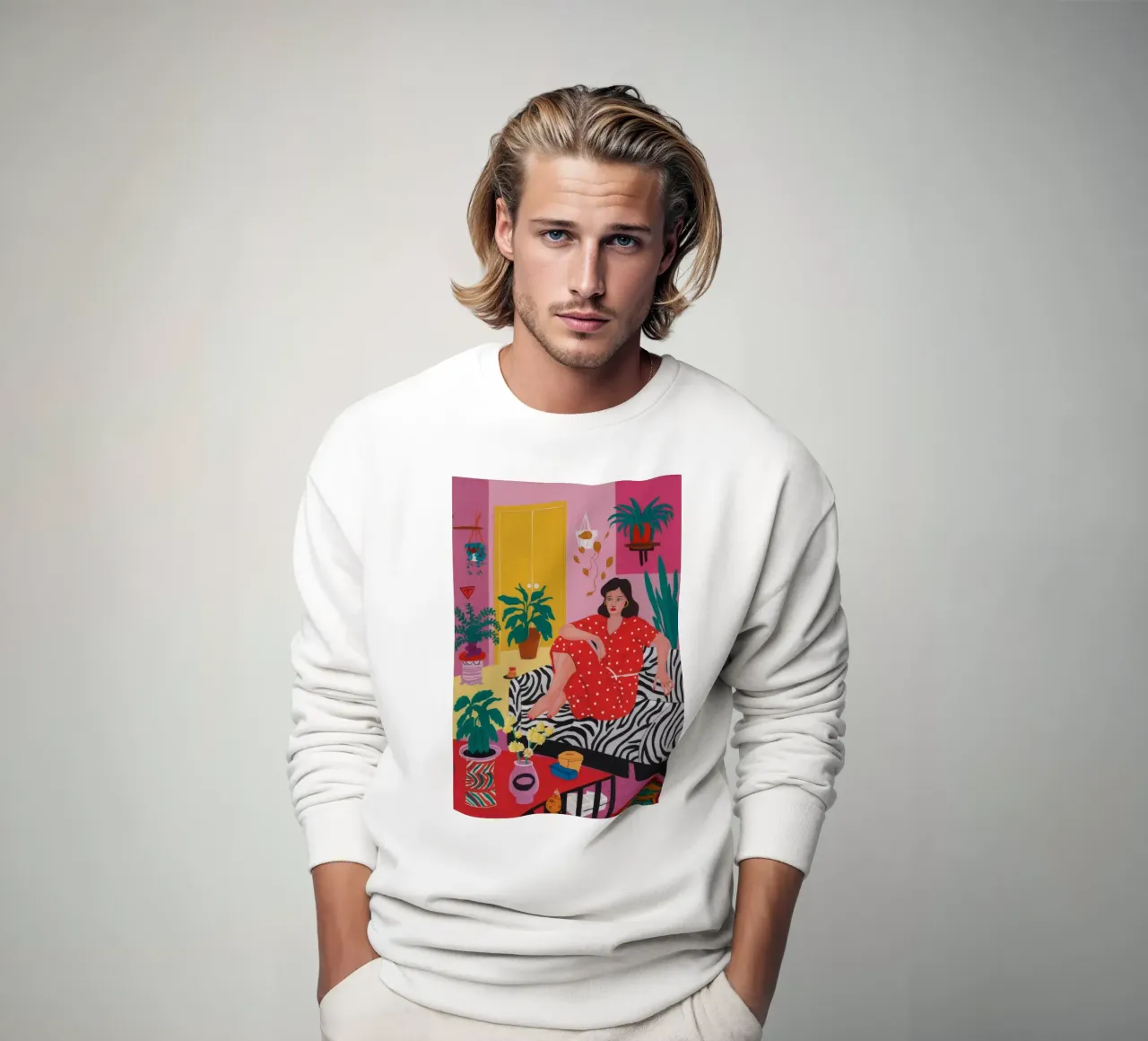 Zebra-Teppich-Rendezvous Sweatshirt von Chroma Haven