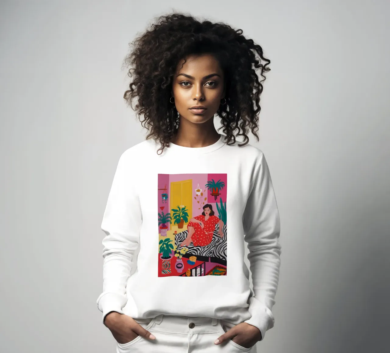Zebra-Teppich-Rendezvous Sweatshirt von Chroma Haven