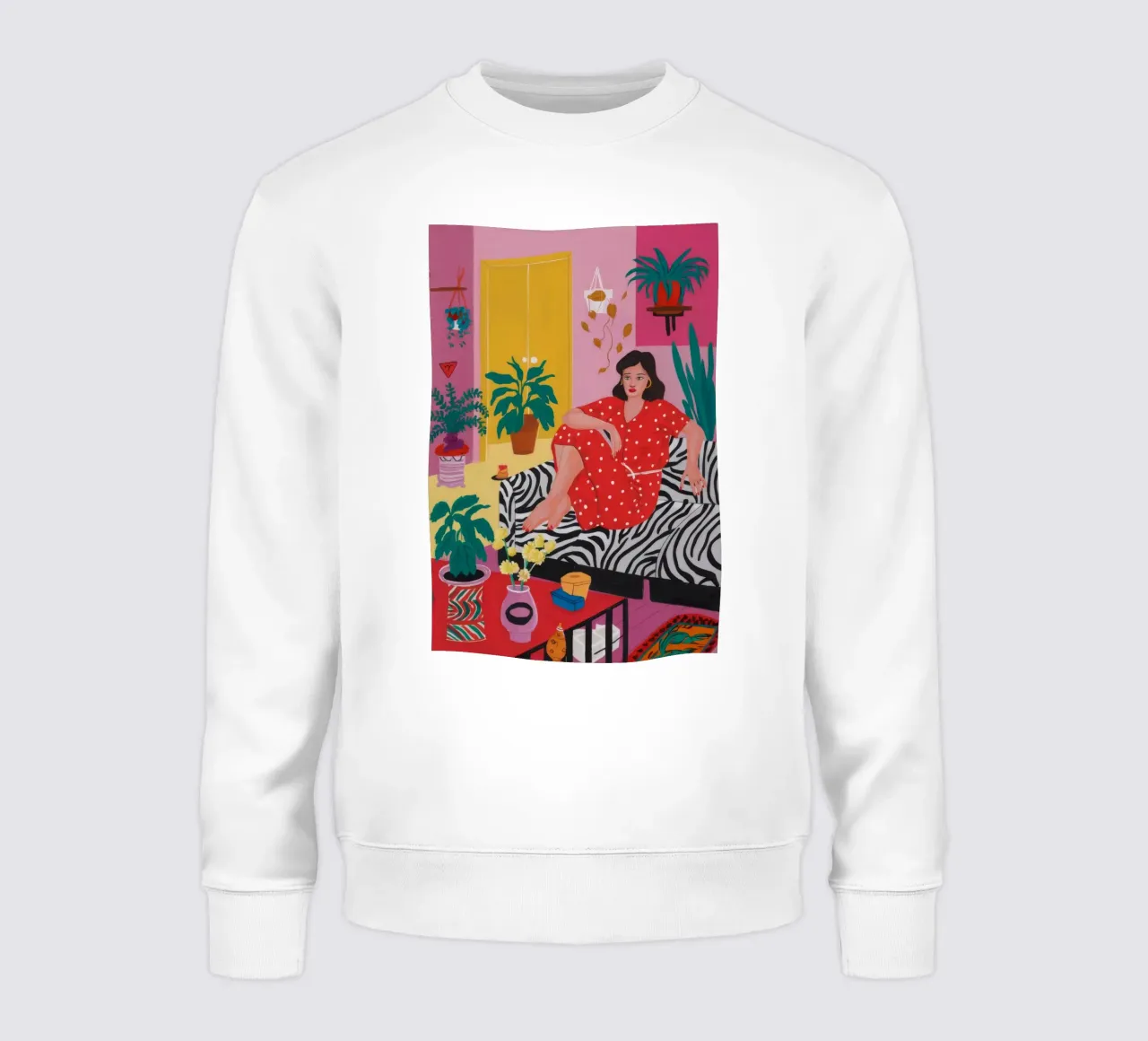Zebra-Teppich-Rendezvous Sweatshirt von Chroma Haven
