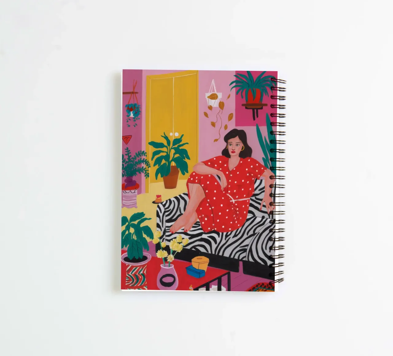 Zebra Rug Rendezvous spiral notebook by Chroma Haven