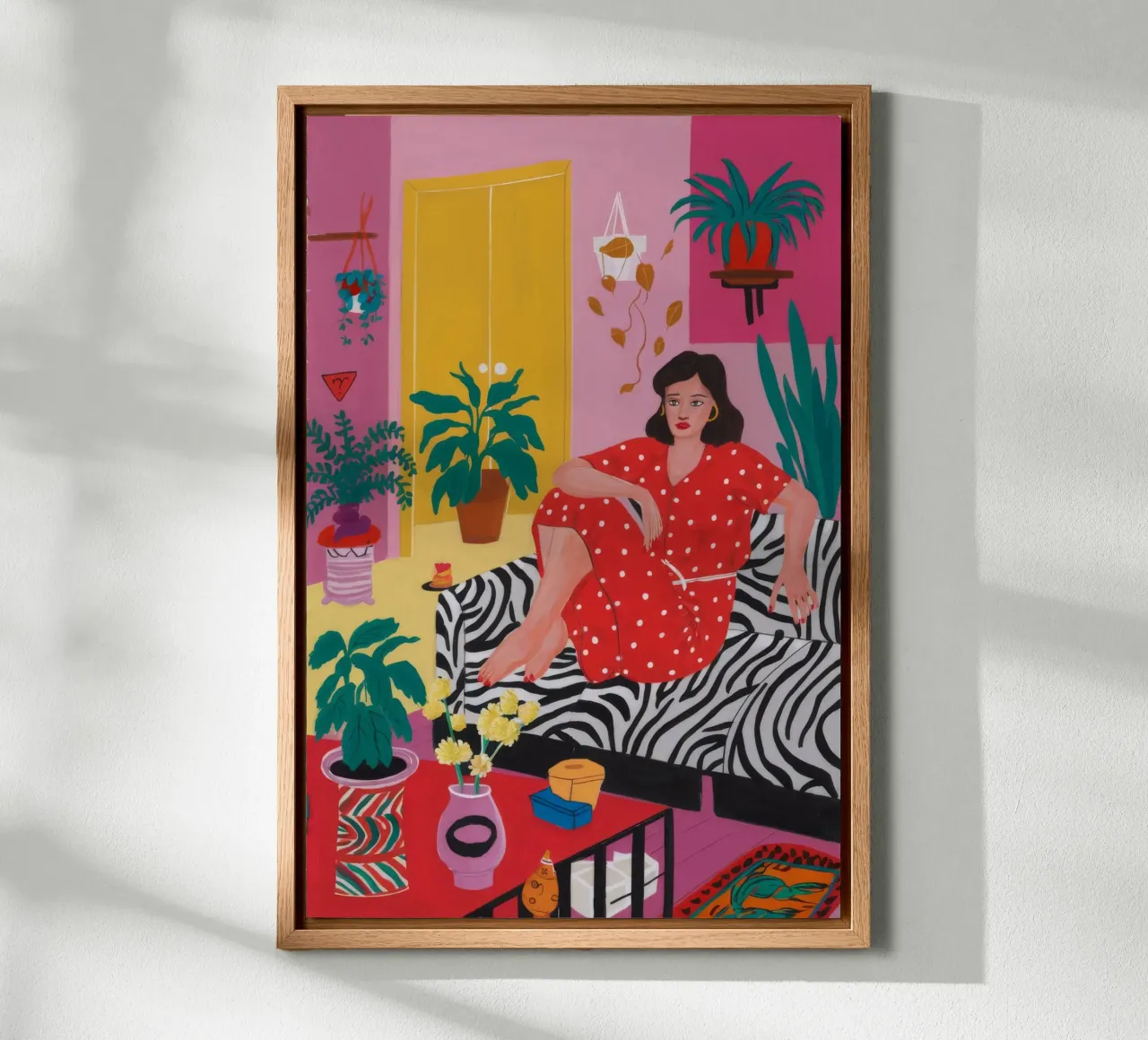 Zebra vloerkleed rendez-vous canvas van Chroma Haven