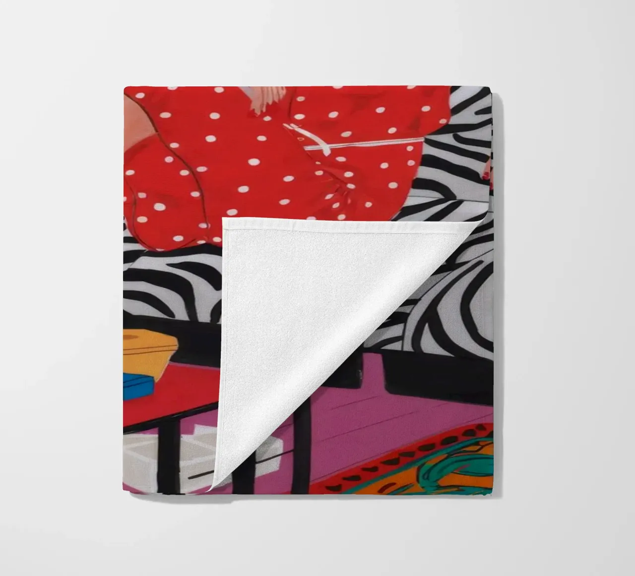 Zebra vloerkleed rendez-vous strandhanddoek van Chroma Haven