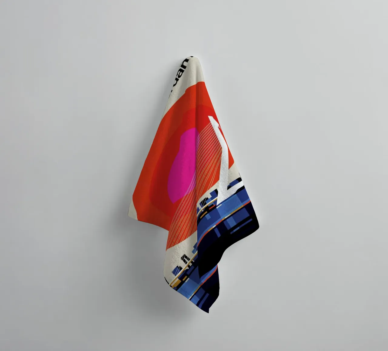 Rotterdam 96 towel by Bo Lundberg