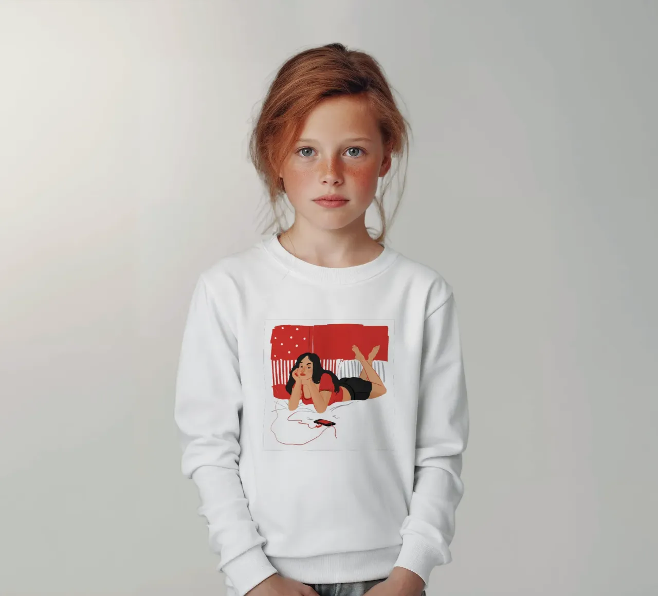 Melodie di Red Reverie felpa bambino da Haven Mirage
