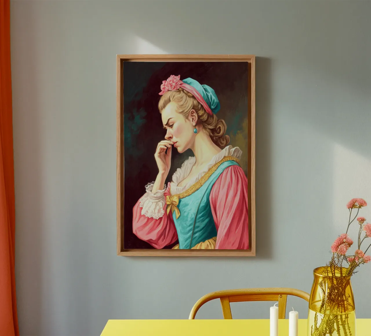 Donne cattivo odore WC Umorismo Divertente Bagno tela con Cornice a cassetta da zetazone