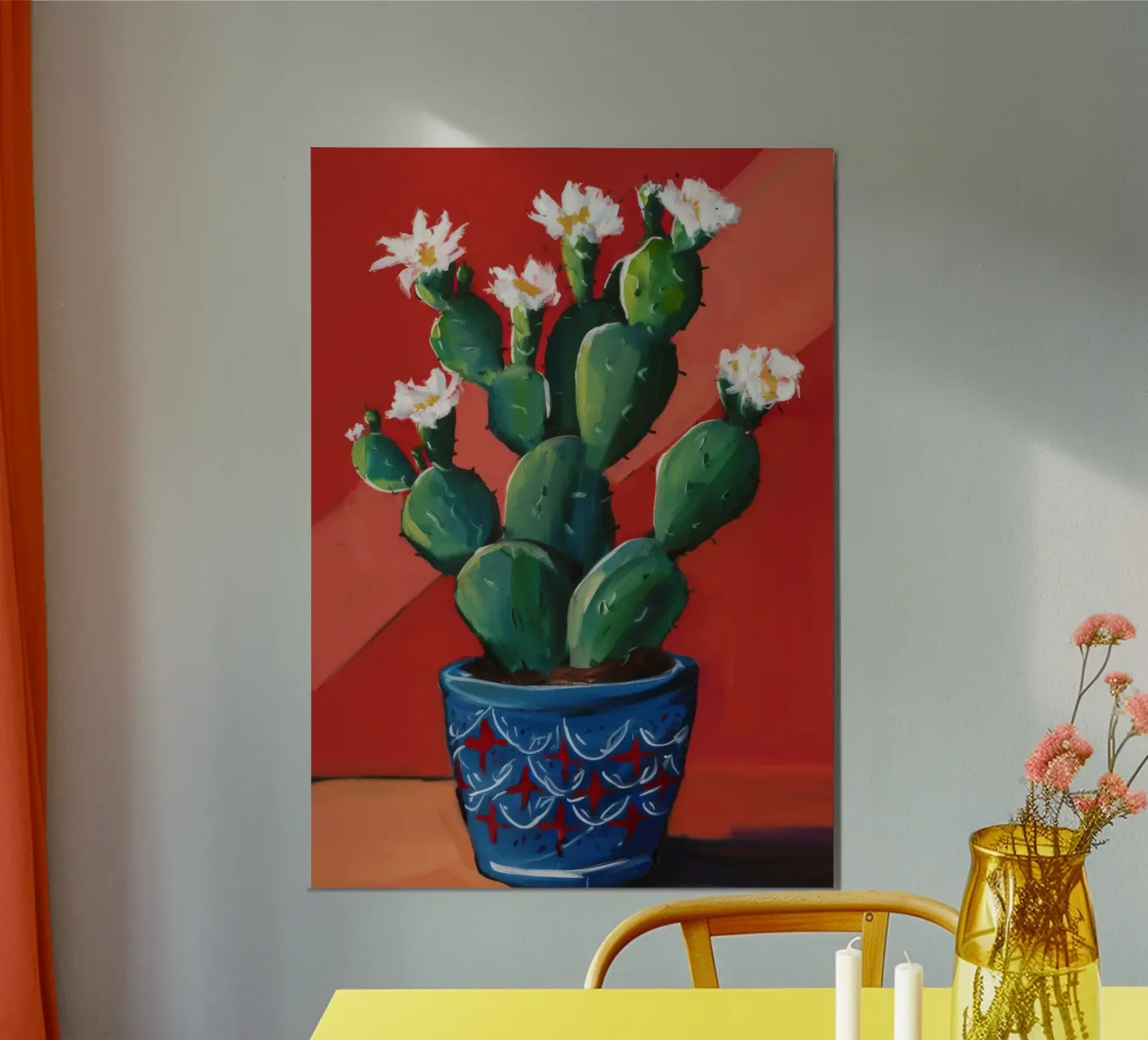 L'audacia della fioritura dei cactus alluminio dibond da Chroma Haven