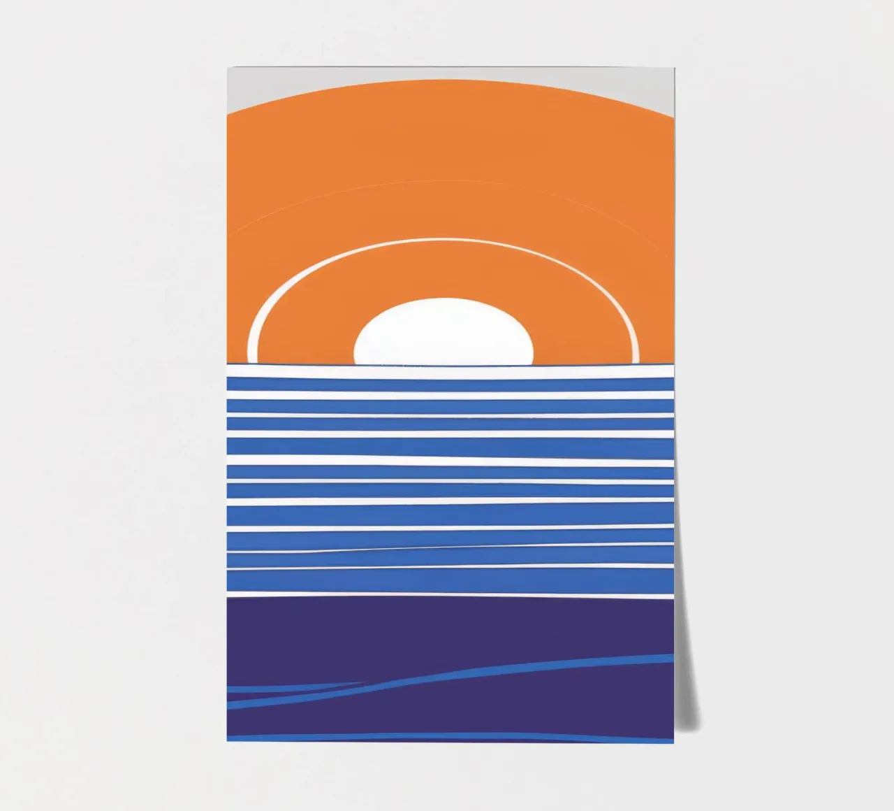 Indigo Horizon Lines sticker sheet by Stone Patina