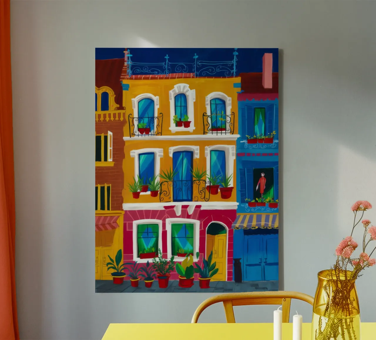 Sun-Kissed Balconies canvas by Lumi Eyes