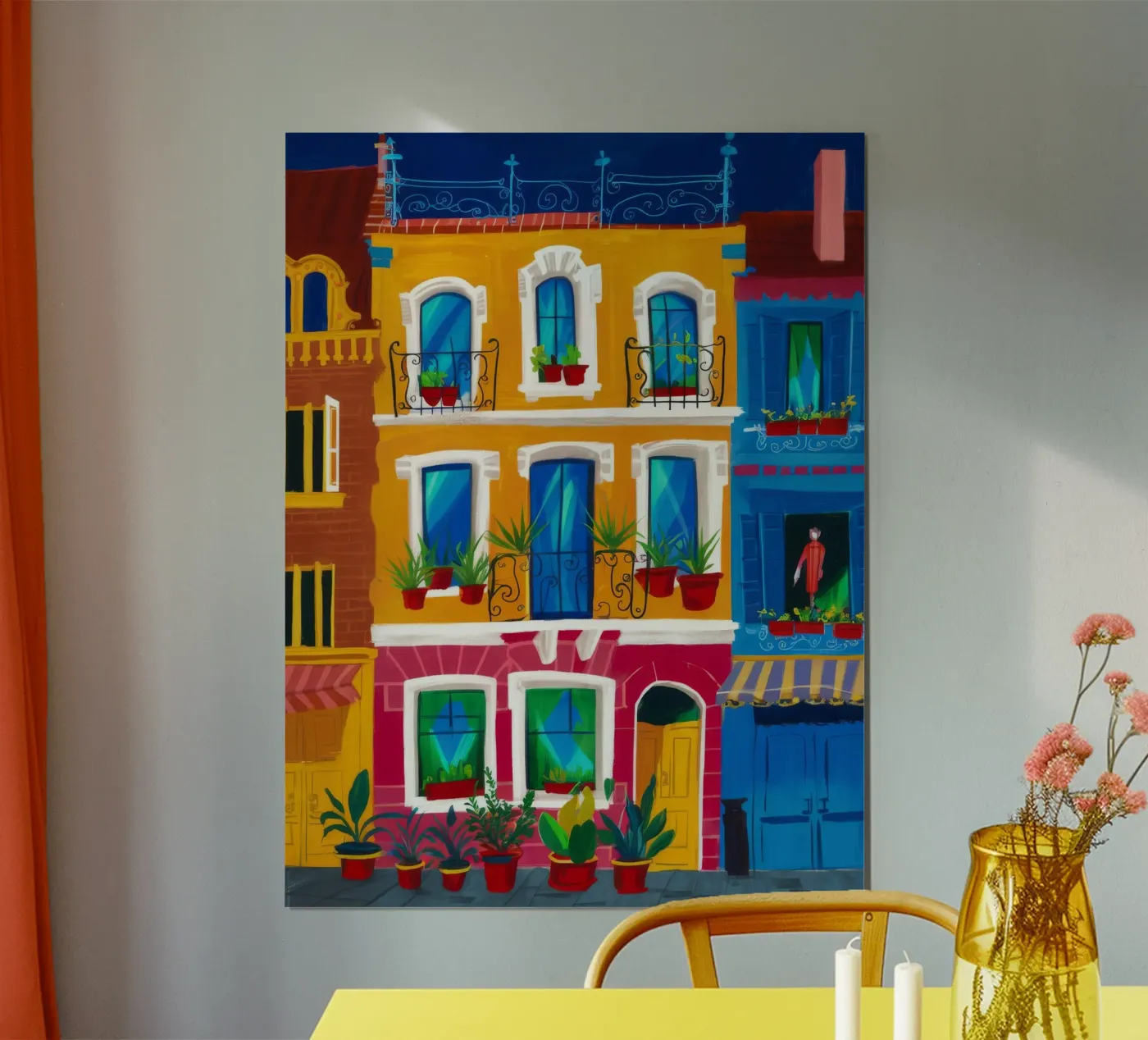 Zonovergoten balkons poster van Lumi Eyes