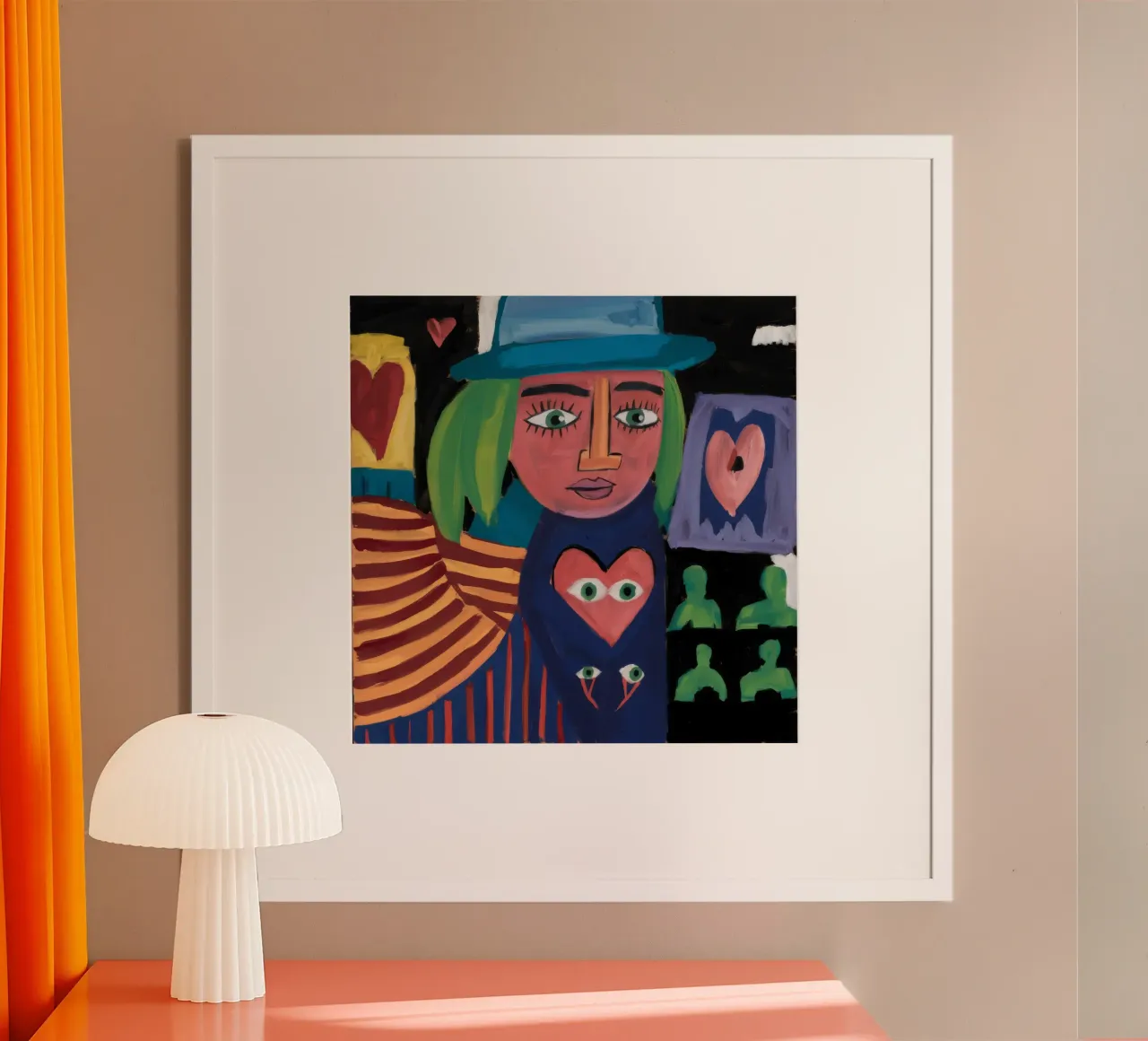 Abstracte hartstrijder poster van Chroma Haven