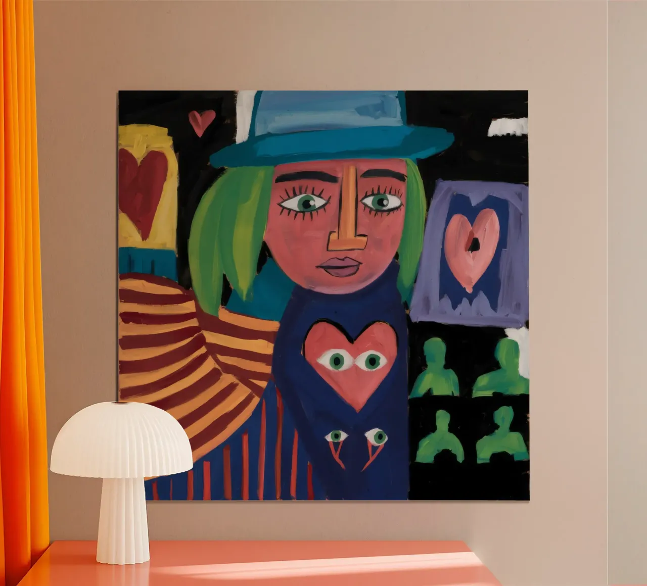 Abstracte hartstrijder poster van Chroma Haven