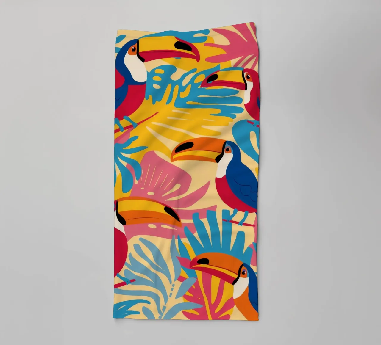Toucan Jungle Gathering towel by Haven Mirage