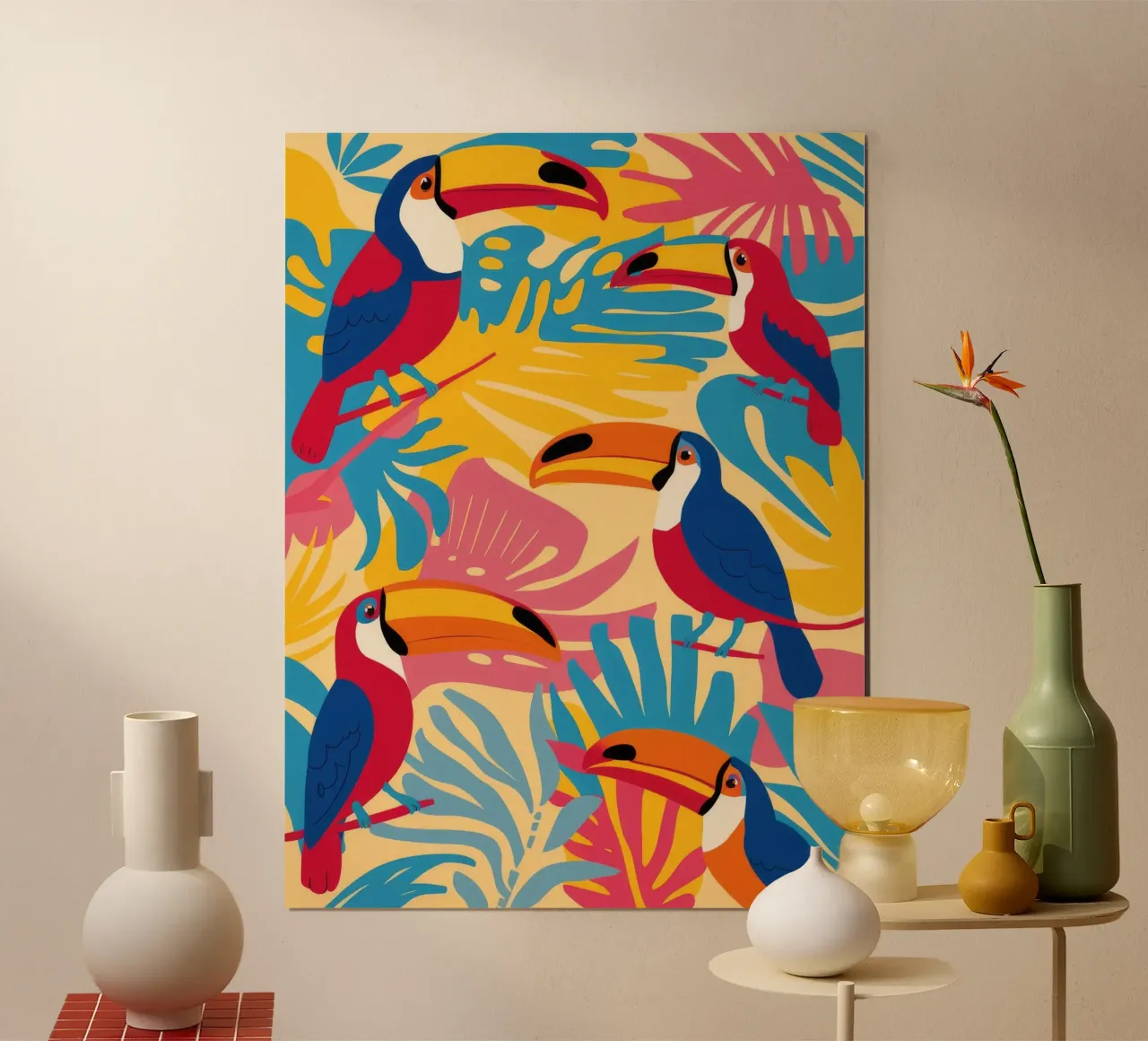 Toucan Jungle Gathering hahnemühle by Haven Mirage