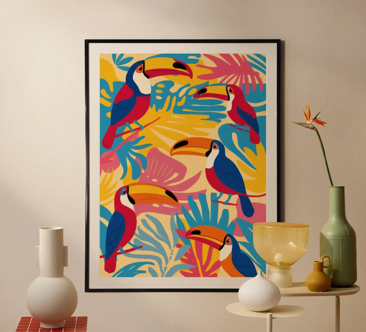 Toucan Jungle Gathering hahnemühle by Haven Mirage