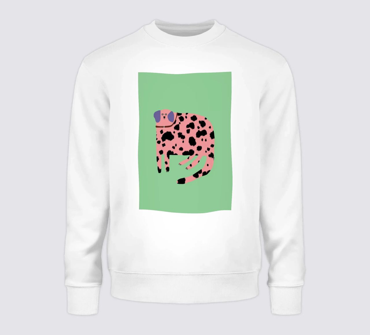 Pink Dalmatian felpa da Lora O'Callaghan