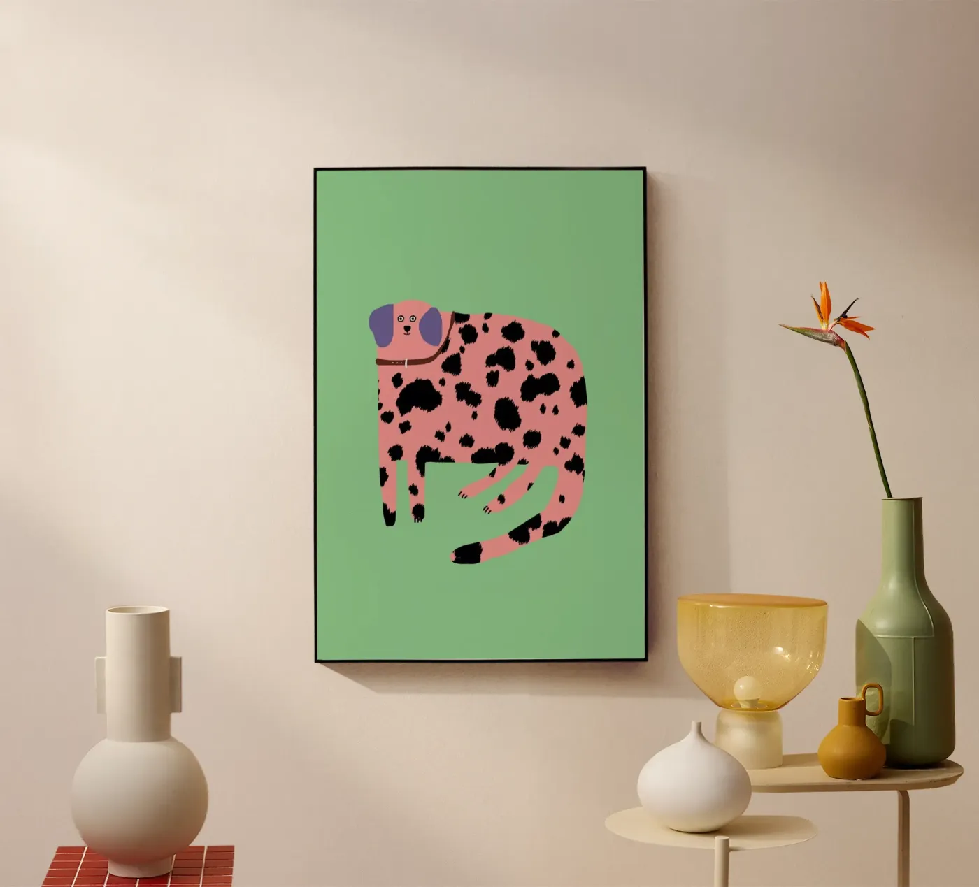 Pink Dalmatian plexiglass da Siora