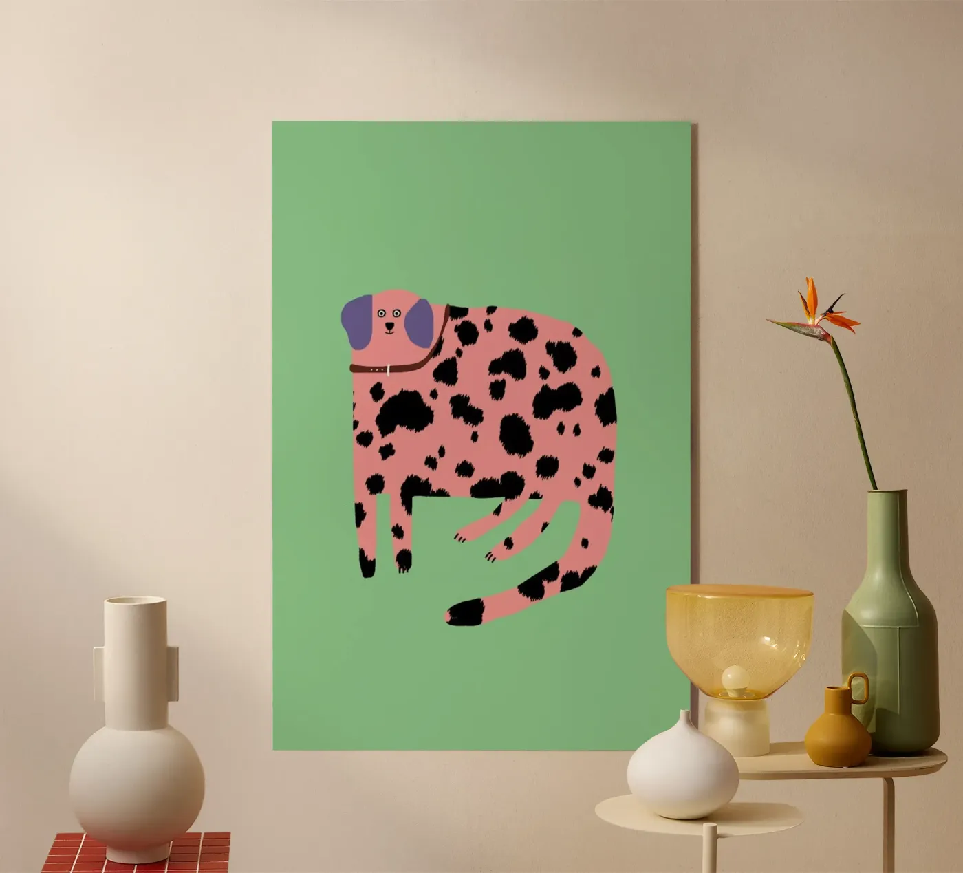 Pink Dalmatian plexiglass da Siora