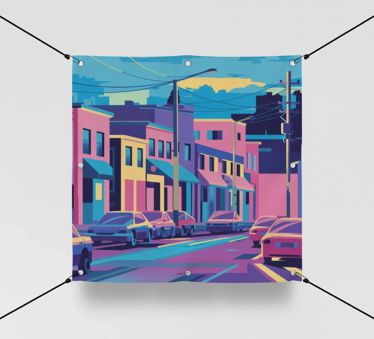 Tonalità della via del tramonto telo in pvc da Chroma Haven