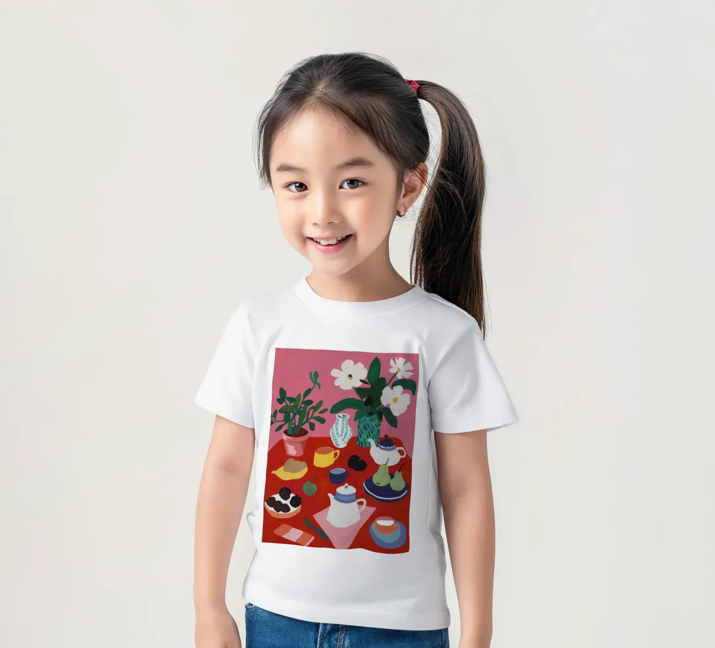 Tea Time Tranquility Kinder T-Shirt von Haven Mirage
